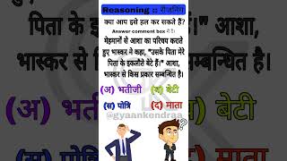 Blood relation questions GK questions quiz quiz gkquiz reasoningquestions shorts [upl. by Viola]