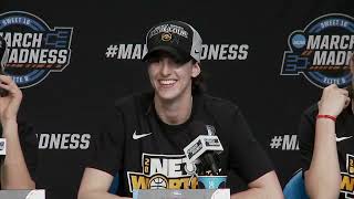 Iowa Elite 8 Postgame Press Conference  2024 NCAA Tournament [upl. by Schlessel501]