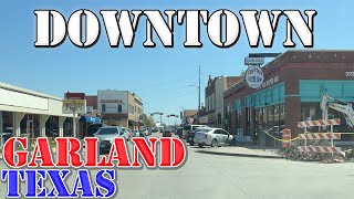 Garland  Texas  4K Downtown Drive [upl. by Ycrem]