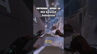 DIFFERENT SPEED OF RGX Karambit Animations rgx karmabit valorant CREDITKangaValorant [upl. by Viscardi]