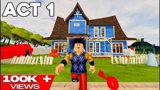 ROBLOX HELLO NEIGHBOR ACT 1 [upl. by Burnight]