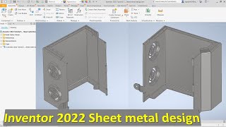 Inventor 2022 Tutorial 5  Sheet Metal Design [upl. by Rahman840]