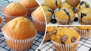 3 Easy Muffin Recipe  How To Make Muffins Easy Recipe [upl. by Eedebez456]