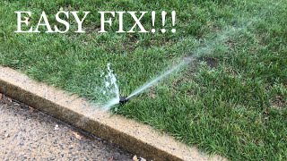 How to fix a broken sprinkler head  DIY irrigation repair [upl. by Nira]