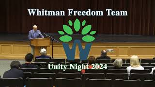 Whitman Freedom Team Unity Night  October 24 2024 [upl. by Niamrej]