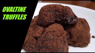 CONDENSED MILK OVALTINE TRUFFLES EASY RECIPE 2 Ingredients [upl. by Maram813]