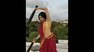 Adah Sharma saree workout adah Sharma hot dance performance adah Sharma dance adah Sharma hot [upl. by Adiaroz]