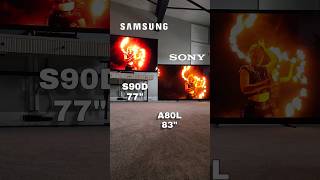 SAMSUNG 77quot S90D VS SONY 83quot A80L QDOLED VS WOLED SAMSUNGS90D SONYA80L S90DVSA80L [upl. by Rodman647]