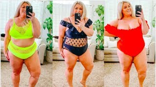 SWIMSUIT SATURDAY SHEIN CURVE HAUL  SOJOS VISION REVIEW  Taren Denise [upl. by Berl687]