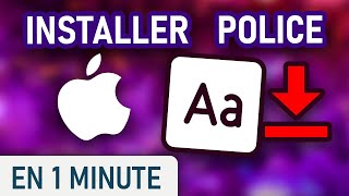 Installer une police décriture sur MacOS [upl. by Witcher]