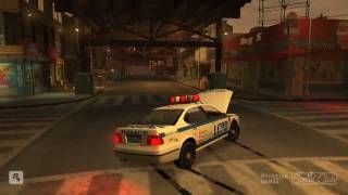 GTA IV pc 9600GT HD video  police chase [upl. by Greenwald402]