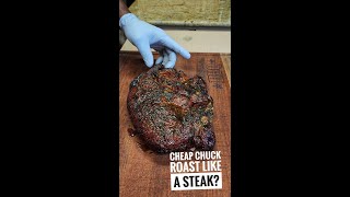 Cooking Chuck Roast Like a Steak  Reverse Seared Chuck Roast shorts [upl. by Oemor]