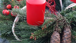 Adventskranz binden und dekorieren diy classic easy nature hack handmade tutorial [upl. by Aitahs]