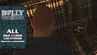 Bully SE 100 Walkthrough  All GampG Cards Locations GampG Outfit amp Viking Helmet [upl. by Hendrix]