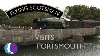 4472 Flying Scotsman Visits Portsmouth [upl. by Ahsinam875]