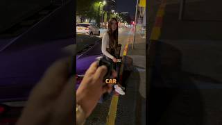 Pickup a girl prank with super car corvette funny c8 car foryou ferrari mycar shorts [upl. by Oconnor111]