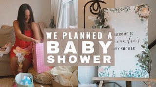 PLANNING MY FRIENDS BABY SHOWER Cheap amp simple baby shower ideas We vlogged the WHOLE thing [upl. by Naved]