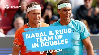 Rafa Nadal amp Casper Ruud Play Doubles Together  Bastad 2024 Highlights [upl. by Elane730]