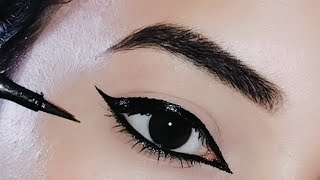 TipsampTrick How to apply pointwinged eyeliner आईलाइनर कैसे लगाएं। eyeliner tutorial JotyRani [upl. by Leonor569]