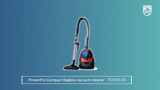 Philips PowerPro Compact Bagless Vaccum Cleaner  Demo  FC935101 [upl. by Laina115]