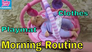 BITTY BABY DOLL Morning Routine and You and Me Musical Playtime Mat Unboxing [upl. by Cadman]