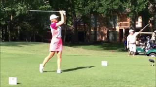 Annika Sorenstam Golf Swing At 47 Years Of Age [upl. by Ecyarg]