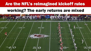 Are the NFL’s reimagined kickoff rules working The early returns are mixed [upl. by Piks]