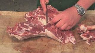 How To Remove The Leg Bone Of A Lamb [upl. by Anayeek]