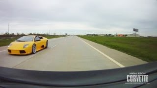 Z06 Corvette vs Lamborghini Murcielago [upl. by Linetta]