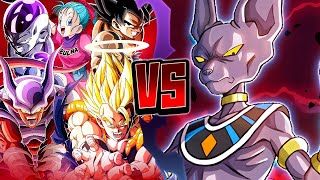 SUPER EZA TEQ BEERUS VS DIFFICULT BOSSES OF THE 9TH YEAR WWDC META DBZ Dokkan Battle [upl. by Ahsiekit263]