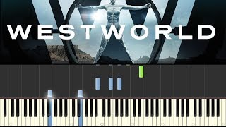 WestWorld Piano Tutorial  sheets  Sweetwater  Train Theme [upl. by Stuckey]