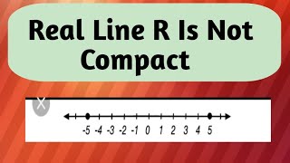 Real line is not compact [upl. by Charley]