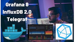 Grafana 8 InfluxDB 2 and Telegraf  Create First Grafana Dashboard [upl. by Annaeerb]