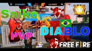 pvp insano SAIKO Vs DIABLO clasificación para el torneo contra Brasil Zelika ll Free Fire [upl. by Aneloj]