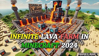 INFINITE LAVA FARM in Minecraft 2024 [upl. by Isoj]