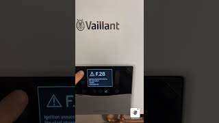 how to reset vaillant ecotec plus new model reset f 28 [upl. by Yttap399]