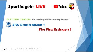 SKV Brackenheim 1  Fire Pins Essingen 1 Verbandsliga Frauen [upl. by Milo]