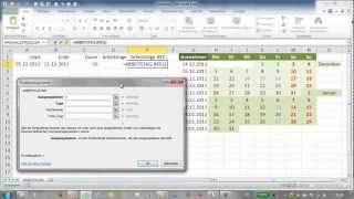 Excel  ARBEITSTAG und ARBEITSTAGINTL [upl. by Rellek]