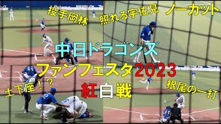 【ノーカット】中日ドラゴンズ ファンフェスタ2023 紅白戦バックネット裏より [upl. by Hootman123]