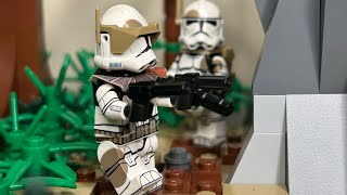 I BUILT A STAR WARS CLONE TROOPER BASE IN LEGO [upl. by Elliven]