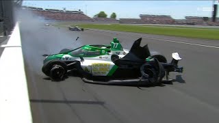 Calum Ilott INDY 500 CRASH  2022 Indianapolis 500 [upl. by Moureaux]