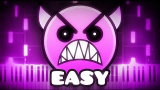 Dash  Geometry Dash 22  EASY Piano Tutorial [upl. by Dazraf]