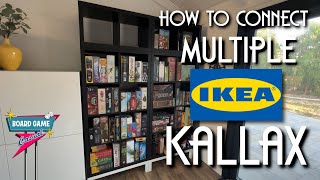 How to connect two Ikea Kallax shelves together without drilling or glue [upl. by Greabe]