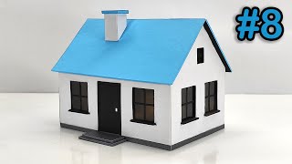 Simple Mini House With Cardboard  Miniature House 8 [upl. by Conchita]