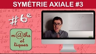 Construire le symétrique dune droite symétrie axiale  Sixième [upl. by Outlaw]