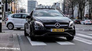 Mercedes A45 AMG MADNESS in Rotterdam LAUNCH CONTROL REVS ACCELERATION AND MORE [upl. by Aramaj]