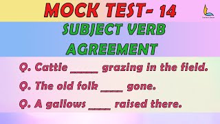 SUBJECT VERB AGREEMENT  CLASS1  ENGLISH GRAMMAR wbmsc slst english [upl. by Norel]