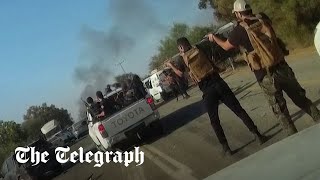 New footage shows Hamas terrorists brazenly shooting at partygoers fleeing the Supernova festival [upl. by Tebasile]