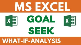 How to use Goal Seek in Excel 2021Excel में goal seek कैसे use करेंUsing Goal Seek Option in Hindi [upl. by Natelson]