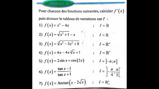 dérivation et étude des fonctions 2 bac SM Ex 25 et 26 page 150 Almoufid [upl. by Animrelliug522]